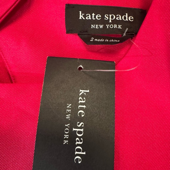 KATE SPADE Open Back Lucille Mini Dress Rosa Plum Pink Sz 2 NWT - Picture 7 of 15